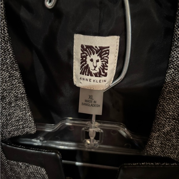 Anne Klein Charcoal Blazer with Black Accents - Picture 3 of 16